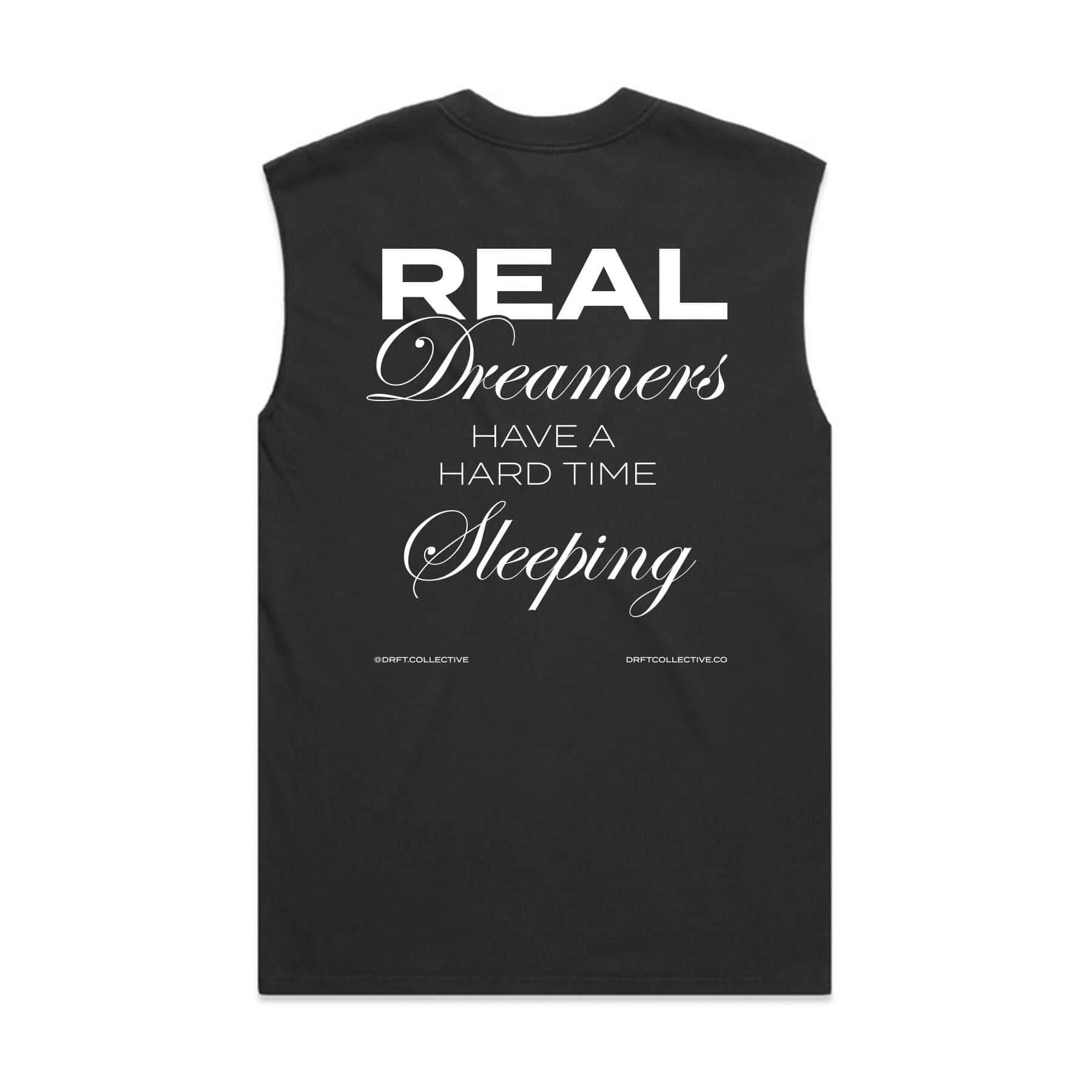 DRFT Collective Muscle Tee — Back Print
