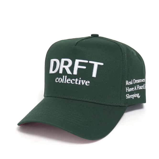 DRFT Collective Snapback — Forest Green